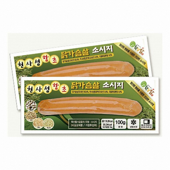 햇살푸드시스템 햇살닭 천사섬 함초 닭가슴살 소시지 100g (1개)