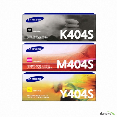 삼성전자 정품 CLT-K404S, CLT-M404S, CLT-Y404S 3색 세트_이미지