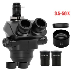  헤드 측량분석장비Kailiwei-삼안 7-50 3.5-200X Simul Focal 연속 줌 스테레오 현미경 WF10X/22mm..
