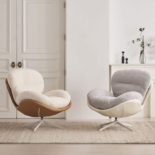 릴렉스 360도 회전 안락 수유 패브릭 의자 1인용