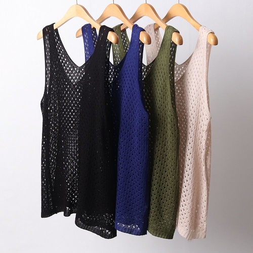 아이우먼 빅사이즈펀칭베스트 D535L504 레이어드스카시조끼 EB_이미지