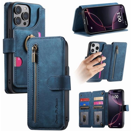 수나르 아이폰16e 가죽 링홀더 거치대 플립 지갑 케이스_이미지