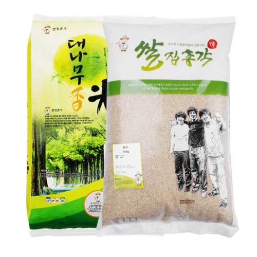 쌀집총각 대나무향미 백미 10kg + 현미 10kg (1개)_이미지