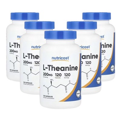 뉴트리코스트 l-테아닌 200mg 120캡슐 (5개)