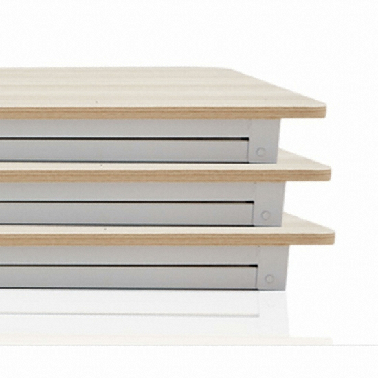 상도가구 밀키 절탁자 접이식 연수용 테이블 (1500x450)_이미지