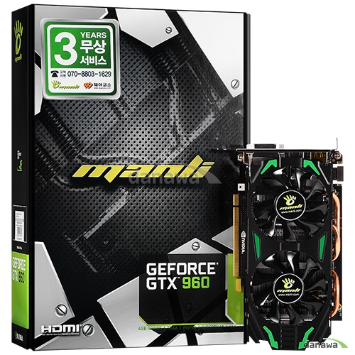 MANLI ������ GTX960 Black Knight X2 D5 4GB