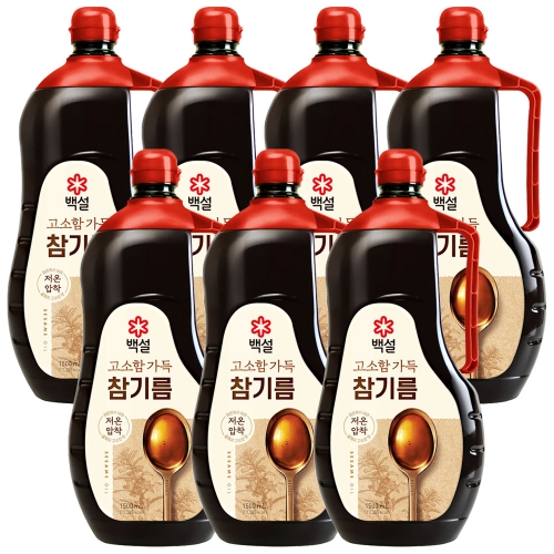 백설 고소함가득 참기름 1.5L (7개)_이미지