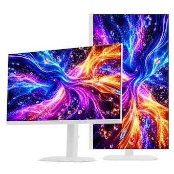 크로스오버 A27QAW995 200UP Fast-iPS WQHD USB-C Ai게이밍 멀티스탠드 화이트