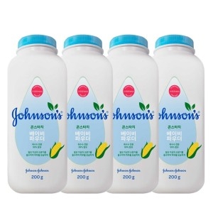 존슨즈베이비 99% 퓨어 콘스타치 파우더 200g (4개)_이미지