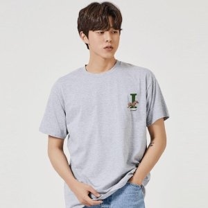 얼룩말 알파벳 I 그래픽 캐쥬얼 반팔티 W7E2CB8