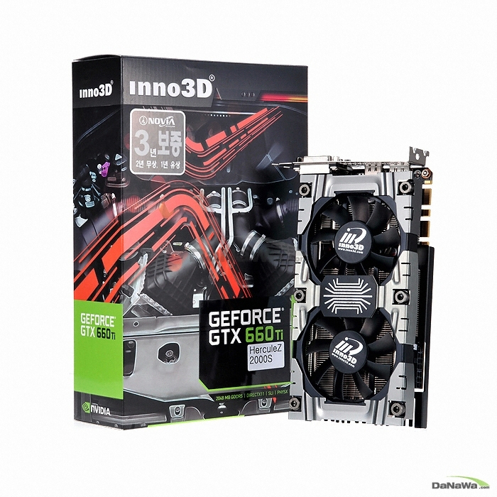 INNO3D 지포스 GTX660 TI HerculeZ 2000S D5 2GB_이미지