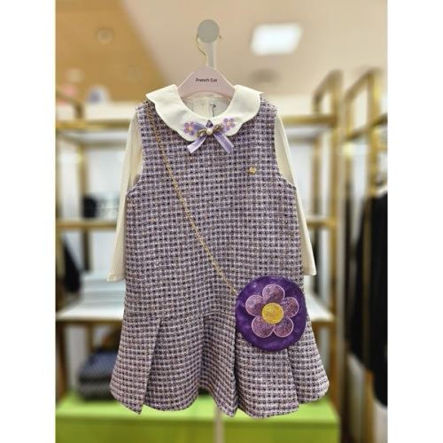 프렌치캣 정상 보라 트위드JPSK스칼럼티셔츠셋트 Q61DBO110BT110