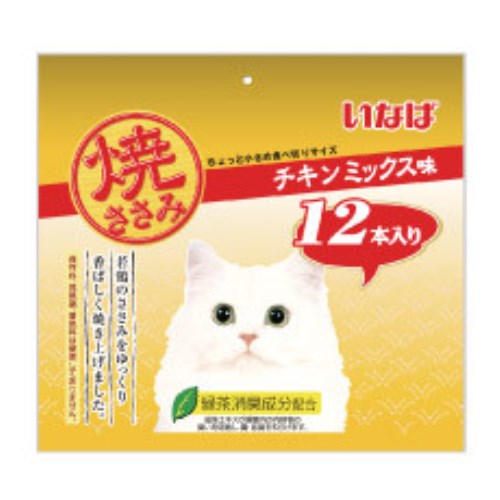 이나바 캣 챠오 야끼사사미 치킨믹스 QSC-16 300g (25g x 12p)