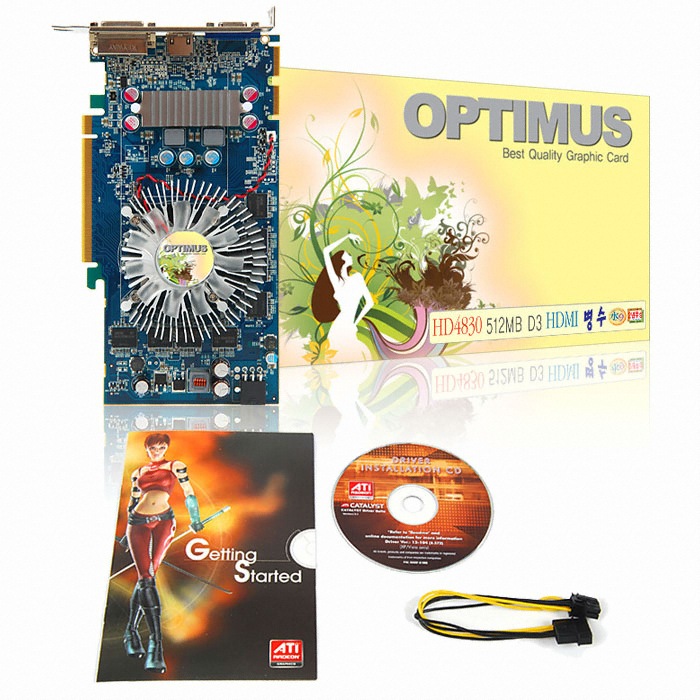 유니텍전자 라데온 HD 4830 OPTIMUS 병수 HDMI D3 512MB_이미지