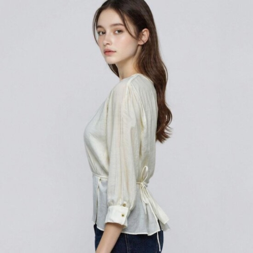 부루앤쥬디 8부절개슬릿블라우스 BORIBL502B