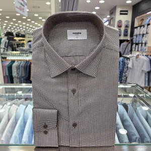 레노마 스판 미니체그 슬림핏 긴소매ROFSL1432BWC_GN_이미지