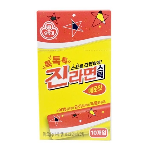 오뚜기 톡톡톡 진라면 스틱 매운맛 50g(5gx10입) (3개)