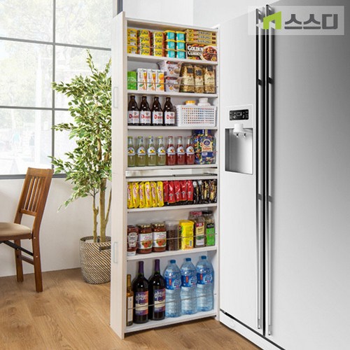 스스디 슬라이딩 틈새수납장 630 (30x61.5cm)_이미지