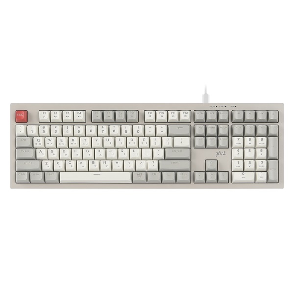 지클릭커 OFFICEPRO OPK50 사일런스 M RGB 무소음 방수 108 [Retro Cappuccino]