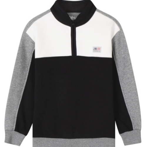 NBA USA라벨 컬러블록 반집업 맨투맨 K243TS150P19JJ