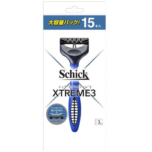 쉬크 익스트림3 일회용 면도기 (해외구매, 15개)