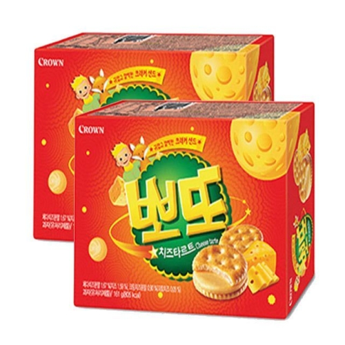 크라운제과 뽀또 치즈 타르트 322g (2개)