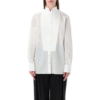 톰포드 코튼 보일 턱시도 셔츠 화이트 148206029_이미지