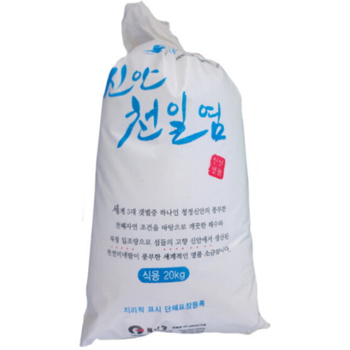 섬들의 고향 신안 천일염 20kg (1개)
