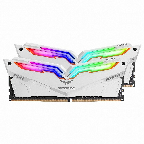 TeamGroup T-Force DDR4-3200 CL16 Night Hawk RGB 화이트 패키지 (16GB(8Gx2))