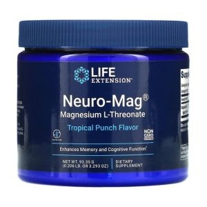 아이허브 Neuro-Mag 마그네슘 L-트레온산 트로피컬 펀치맛 93.35g 3.293oz 빠른직구