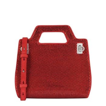 페라가모 완다 미니 탑 핸들 레드 토트백 150290956_이미지