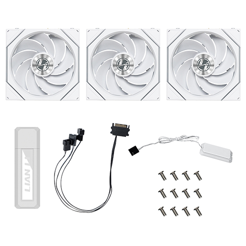 리안리 UNI FAN TL Wireless 120 리버스 (3팩, 화이트)_이미지