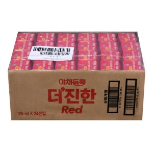 롯데칠성음료 야채듬뿍 더진한 레드 125ml