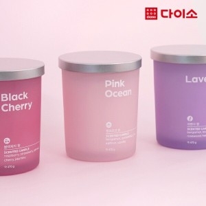 다이소 스틸뚜껑 컬러캔들 470g_이미지