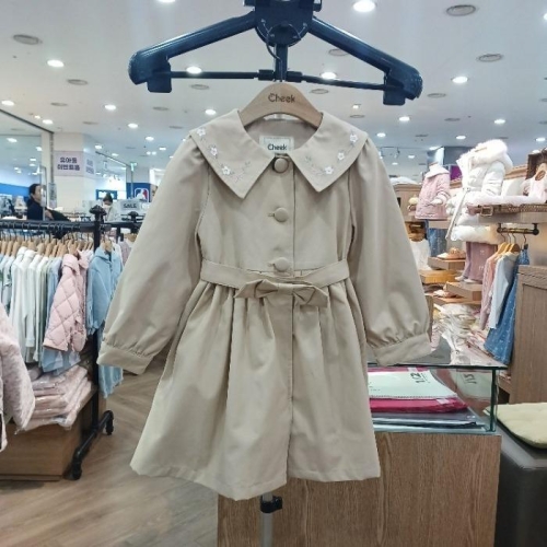 이랜드 치크 sh06 자수카라 트렌치 코트 CKJA2611G 44688050