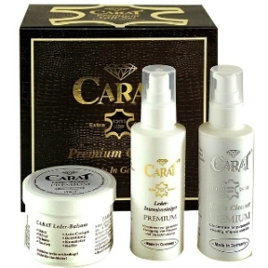 캐럿 가죽관리 선물세트 보호제,클리너 2종,스폰지_이미지