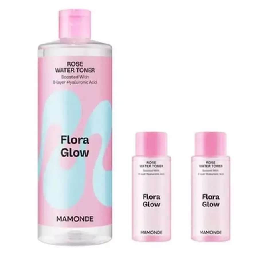 플로라 글로우 로즈워터 토너 500ml+50ml x 2