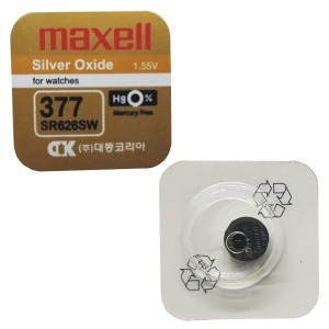 맥셀 MAXELL 시계배터리 377 SR626SW 1알 SILVER 배터리_이미지