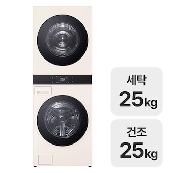 LG전자 트롬 AI 오브제컬렉션 워시타워 WA2525EEHF