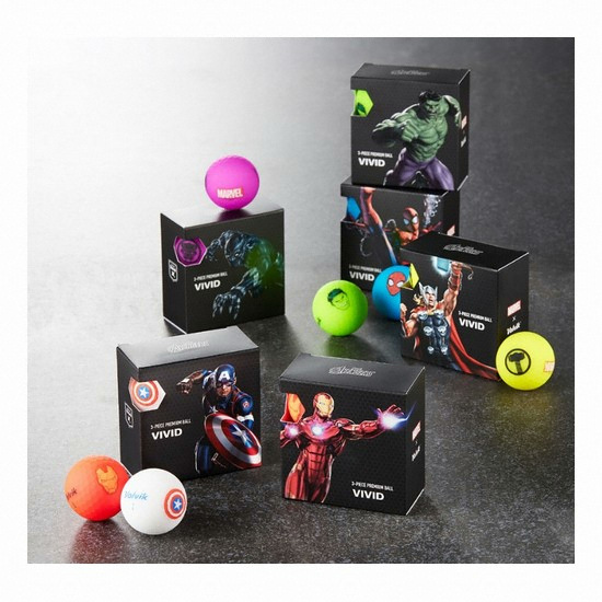 볼빅 비비드 마블 (아이언맨, 컬러공, 4개)_이미지