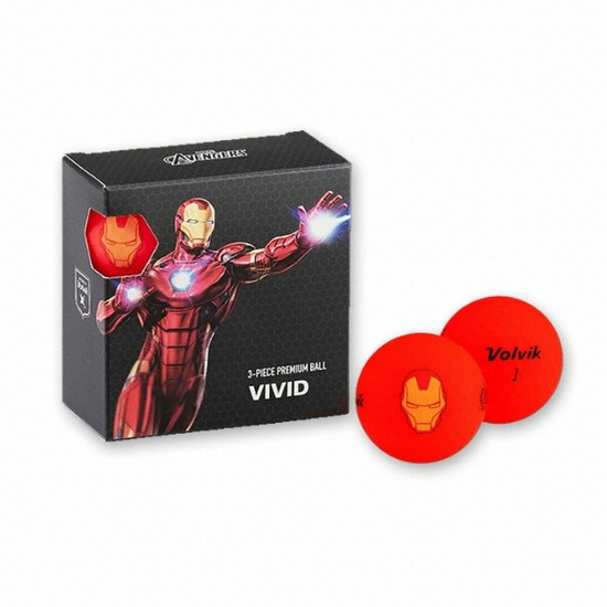 볼빅 비비드 마블 (아이언맨, 컬러공, 4개)_이미지