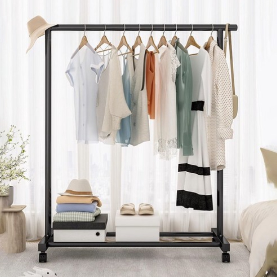 도도행거 1단 철제 스탠드 이동식 옷걸이 1200