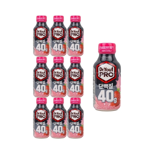 오리온 닥터유 프로 단백질 드링크 딸기 350ml (10개)_이미지