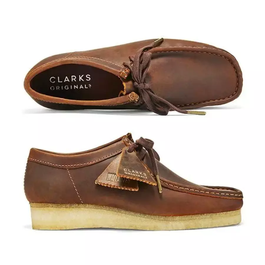 클락스 26156605 왈라비 비즈왁스 레더 로퍼 157969505_이미지