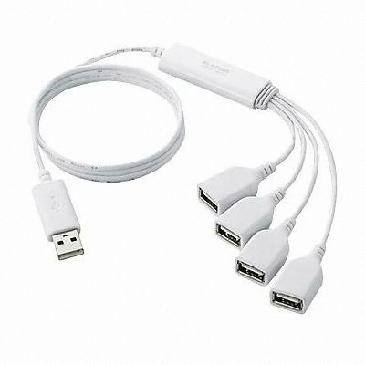 엘레컴 4포트 USB 2.0 허브 (U2H-TM410B)_이미지