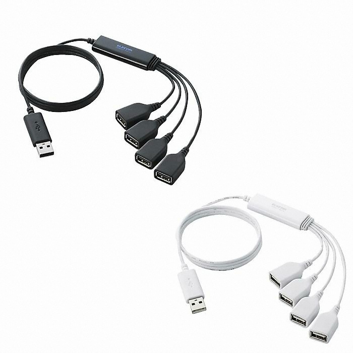 엘레컴 4포트 USB 2.0 허브 (U2H-TM410B)_이미지