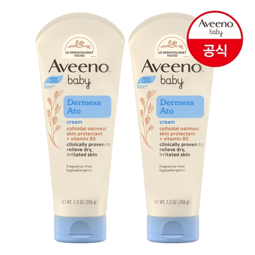 존슨앤존슨 아비노베이비 베이비 더멕사 아토 크림 206ml (2개)