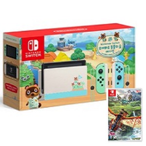 Nintendo 닌텐도 스위치 동물의 숲 에디션 1인용 게임 패키지 (몬스터 헌터 스토리즈 2)