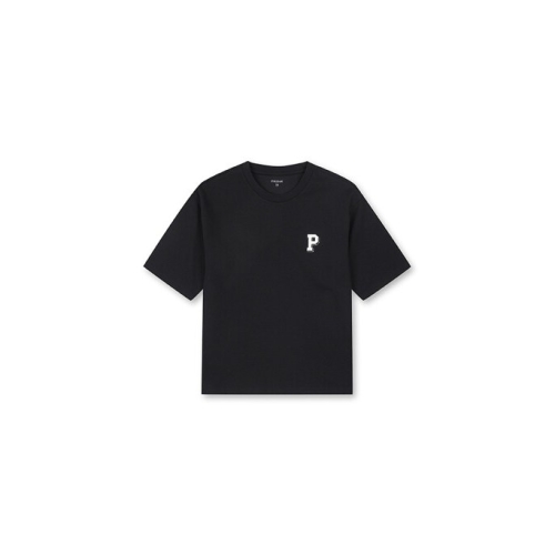 인천논현세일24년 여름 공용 쿨 스트레치 시원 깔끔한 P로고 라운드 반팔 티셔츠E2TS3410 그린 170