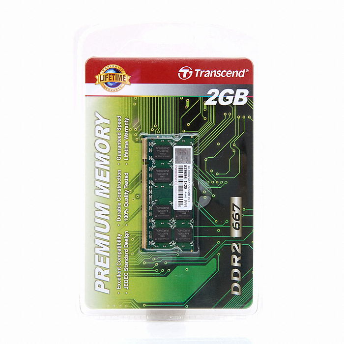 트랜센드 노트북 DDR2-667 PREMIUM 파인인포 (2GB)_이미지